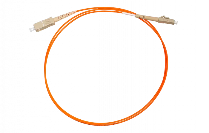 Шнур ШОС-MM50/2.0 мм-LC/PC -SC/PC -1.0  м ССД HS
