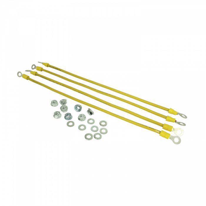 Набор NTSS кабелей заземления (набор: гайка, шайба - 8шт, проводник заземления 30см - 4шт)