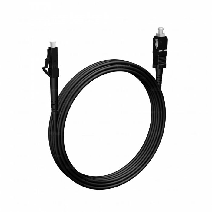 Шнур оптический NTSS PREMIUM spc LC/UPC-SC/UPC 9/125 3.0мм 10м черный LSZH (патч-корд)