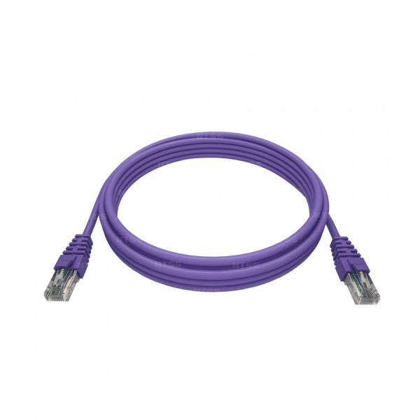 Патч-корд NTSS PREMIUM 2xRJ45/8P8C, T568B UTP 28 AWG CAT6 LSZH 1 метр, лиловый