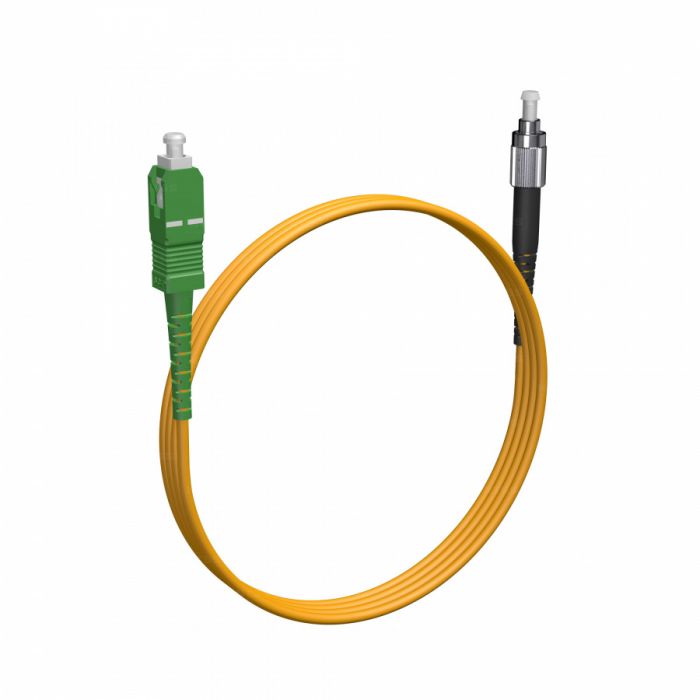 Шнур оптический NTSS spc SC/APC-FC/UPC 9/125 3.0мм 1м LSZH (патч-корд)