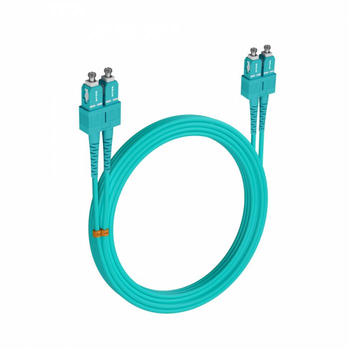 Шнур оптический NTSS PREMIUM dpc SC/UPC-SC/UPC 50/125 OM3 3.0мм 15м LSZH (патч-корд)