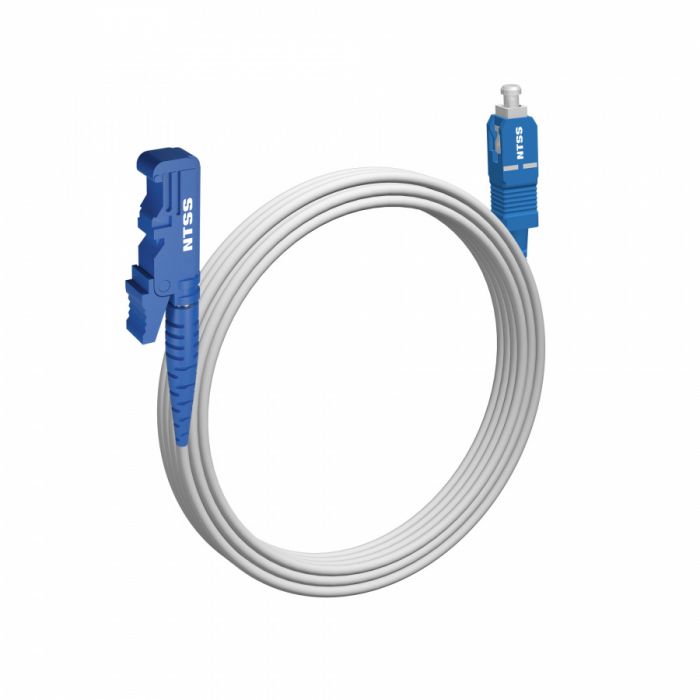 Шнур оптический NTSS spc E2000/UPC-SC/UPC 9/125 G.657A1 3.0мм 10м LSZH (патч-корд)