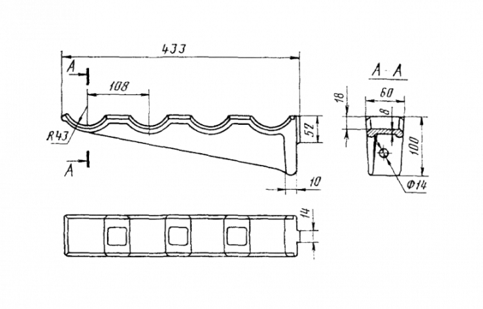 Консоль ККЧ-4 чугунная ТУ 5297-023-27564371-01