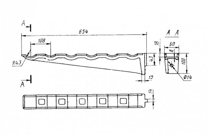 Консоль ККЧ-6 чугунная ТУ 5297-023-27564371-01