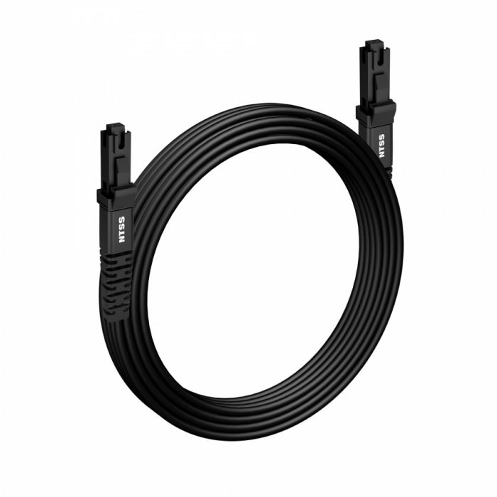Шнур оптический NTSS dpc MTRJ/female-MTRJ/female 50/125 2.0мм 2м черный LSZH (патч-корд)