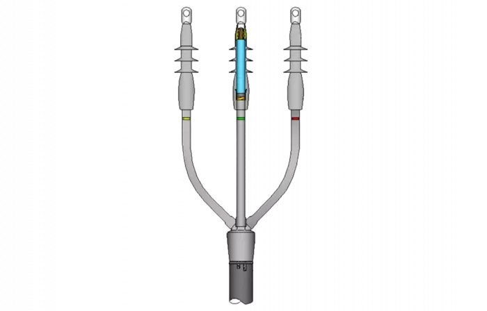 ИМАГ-Муфта-35-TO-3х300-400 - комплект концевой муфты холодной усадки внешней установки для 3-жил. кабеля с изоляцией из СПЭ на 35 кВ, 3х300-400 мм2