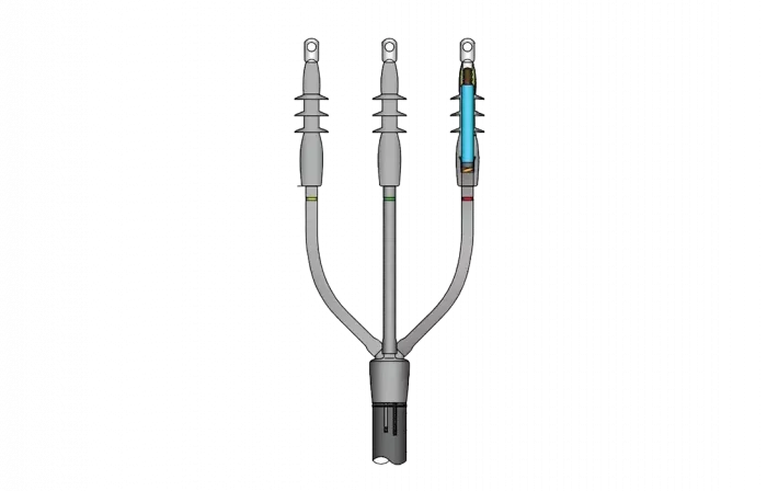 Комплект конц. муфты хол. усадки внеш.уст. для 3-жил. кабеля с изоляцией из СПЭ на 6/10 кВ, 3х50-70 мм2