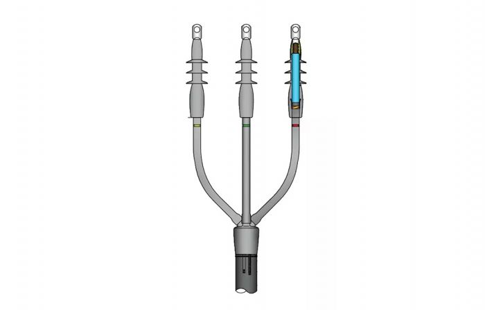 ИМАГ-Муфта-6/10-TI-3х185-300 - комплект концевой муфты холодной усадки внутренней установки для 3-жил. кабеля с изоляцией из СПЭ на 6/10 кВ, 3х185-300 мм2