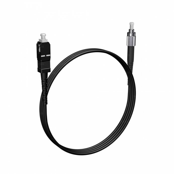 Шнур оптический NTSS PREMIUM spc SC/UPC-FC/UPC 9/125 3.0мм 2м черный LSZH (патч-корд)