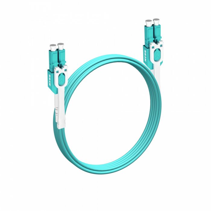 Шнур оптический NTSS PREMIUM dpc Push Pull Tabs UniBoot LCpptub/UPC-LCpptub/UPC 50/125 ОМ3 2.0мм, 3м LSZH (патч-корд)