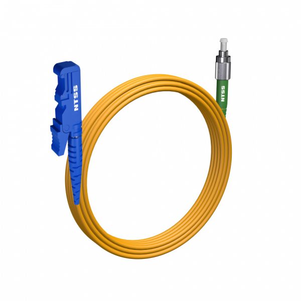 Шнур оптический NTSS spc E2000/UPC-FC/APC 9/125 3.0мм 10м LSZH (патч-корд)