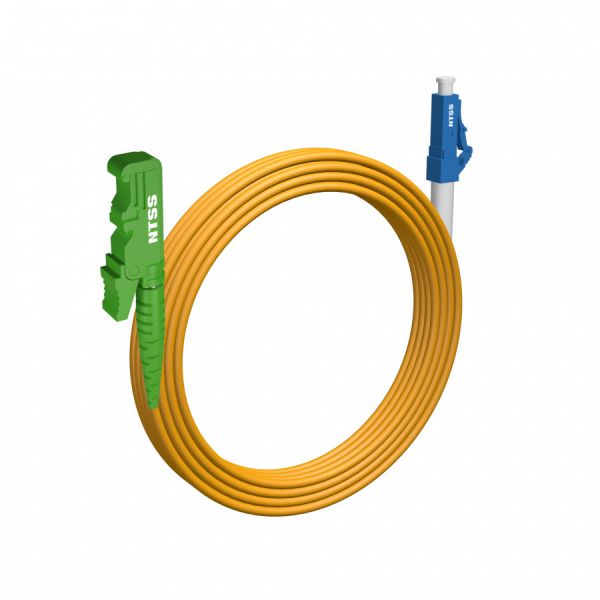 Шнур оптический NTSS spc E2000/APC-LC/UPC 9/125 3.0мм 25м LSZH (патч-корд)