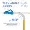 Шнур оптический NTSS dpc Flex Angle Boot LCfab/UPC-LCfab/UPC 9/125 3.0мм 1м LSZH (патч-корд)