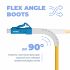 Шнур оптический NTSS dpc Flex Angle Boot LCfab/UPC-LCfab/UPC 9/125 3.0мм 1м LSZH (патч-корд)