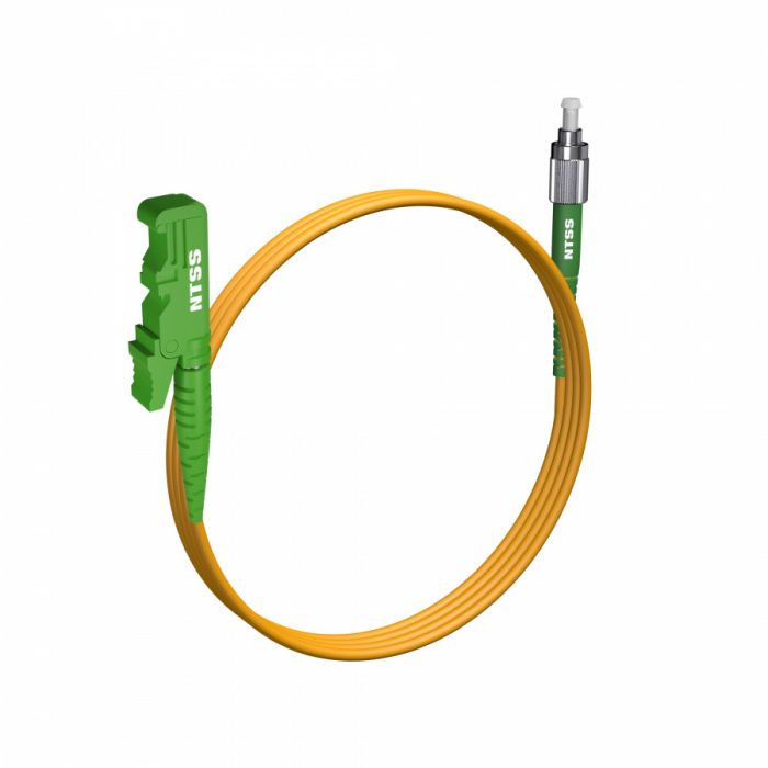 Шнур оптический NTSS spc E2000/APC-FC/APC 9/125 3.0мм 2м LSZH (патч-корд)