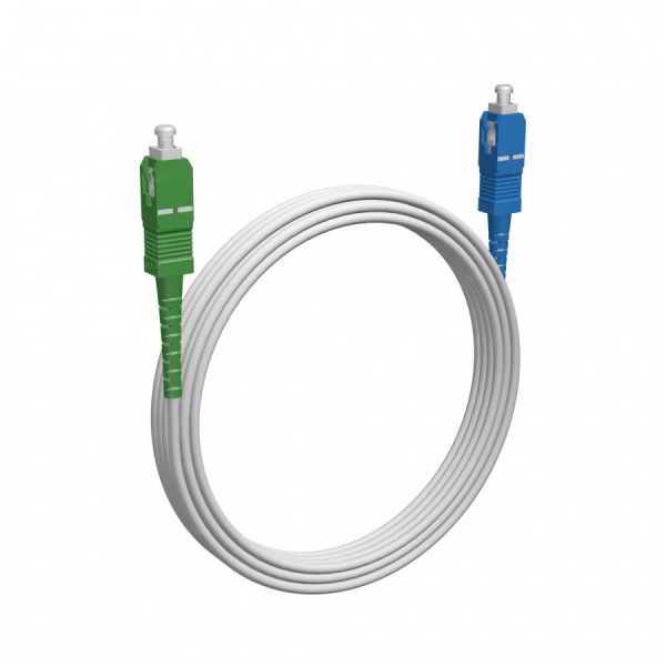 Шнур оптический NTSS spc SC/APC-SC/UPC 9/125 G.657A1 2.0мм 15м LSZH (патч-корд)