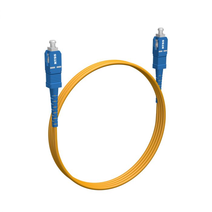 Армированный шнур оптический NTSS spc SC/UPC-SC/UPC 9/125 3.0мм 1м LSZH (патч-корд)