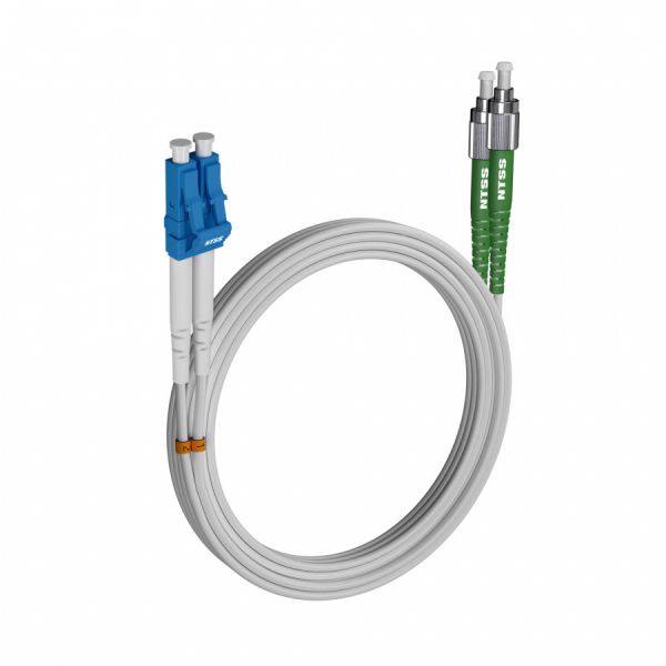Шнур оптический NTSS dpc LC/UPC-FC/APC 9/125 G.657A1 2.0мм 15м LSZH (патч-корд)