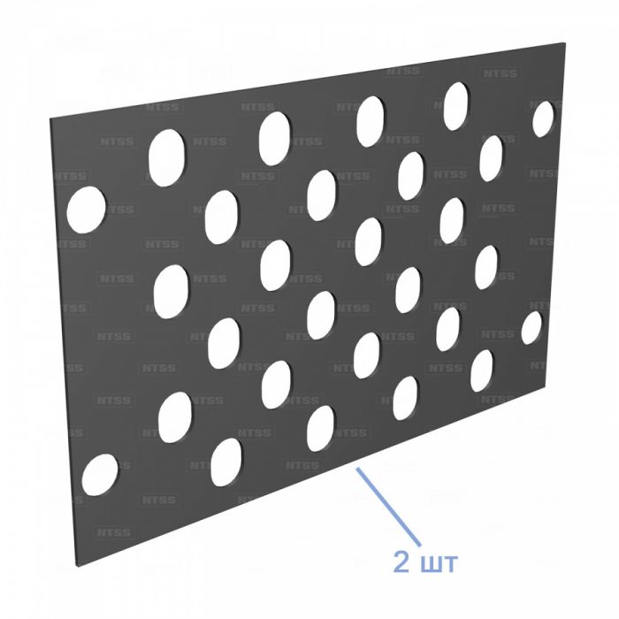  Кросс NTSS оптический настенный частично укомплектованный 48 портов FC/ST (планка FC/ST 24 порта - 2шт, сплайс-кассета-2шт) черный RAL 9005