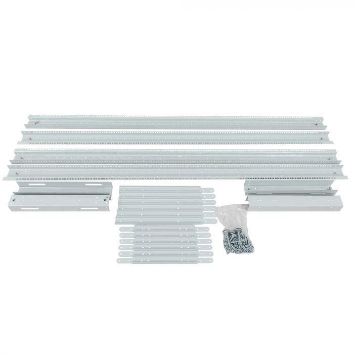 Стойка серверная NTSS OR двухрамная 52U 600-1000мм, комплект ножек, серый RAL 7035