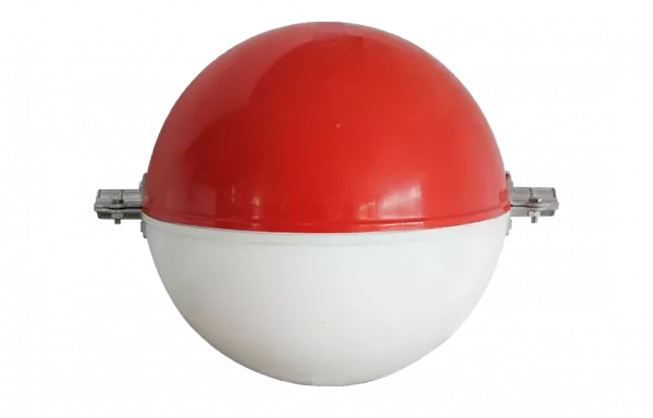 ШМ-ИМАГ-600-11-К/Б - сигнальный шар-маркер для ЛЭП, 11 мм, 600 мм, красно-белый