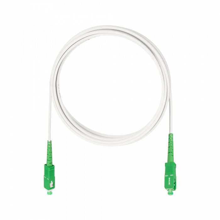 Дроп-кабель NTSS spc SC/APC-SC/APC G.657A1 130м LSZH S/0 стеклопруток, без ВСЭ, белый (патч-корд)