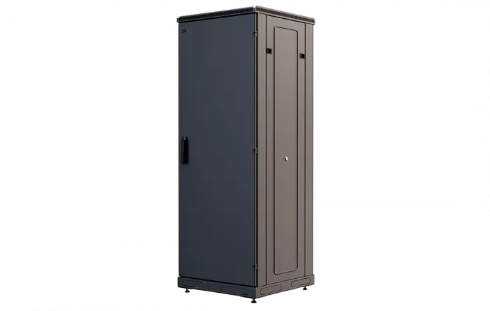 Шкаф телекоммуникационный напольный 19", 27U(800x1000), ШТ-НП-М-27U-800-1000-М-Ч, передняя дверь металл, черный ССД