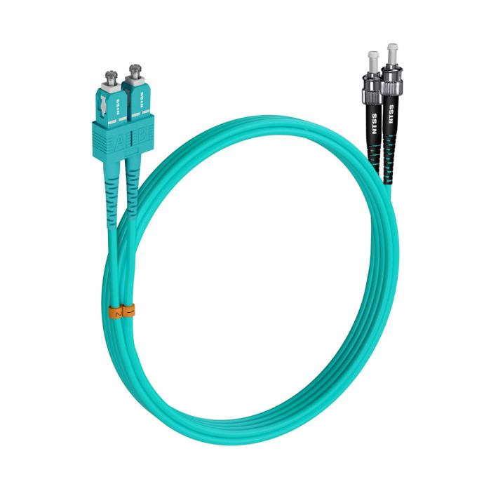 Шнур оптический NTSS dpc SC/UPC-ST/UPC 50/125 OM3 3.0мм 4м LSZH (патч-корд)