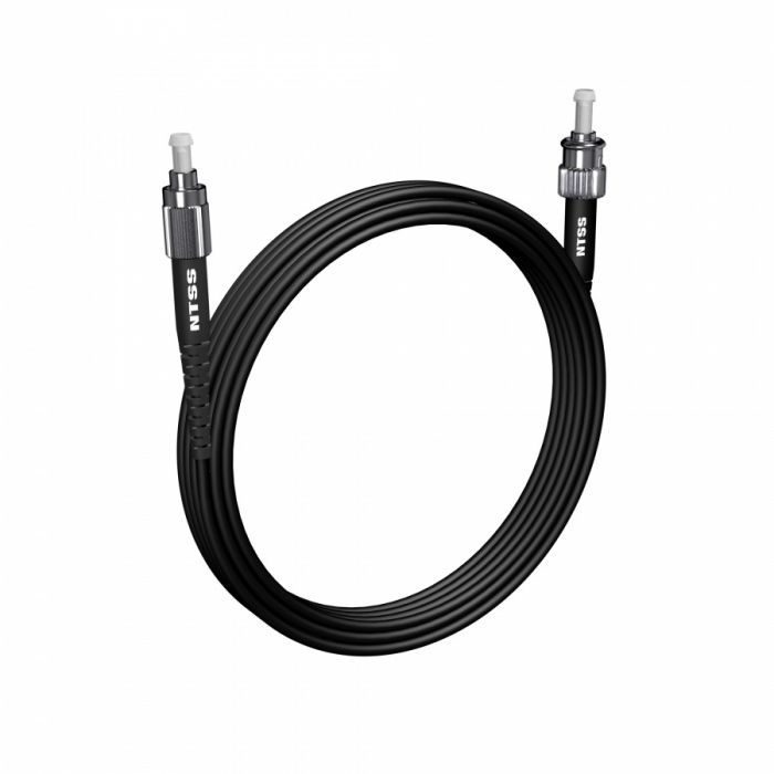 Шнур оптический NTSS spc FC/UPC-ST/UPC 9/125 3.0мм 5м черный LSZH (патч-корд)