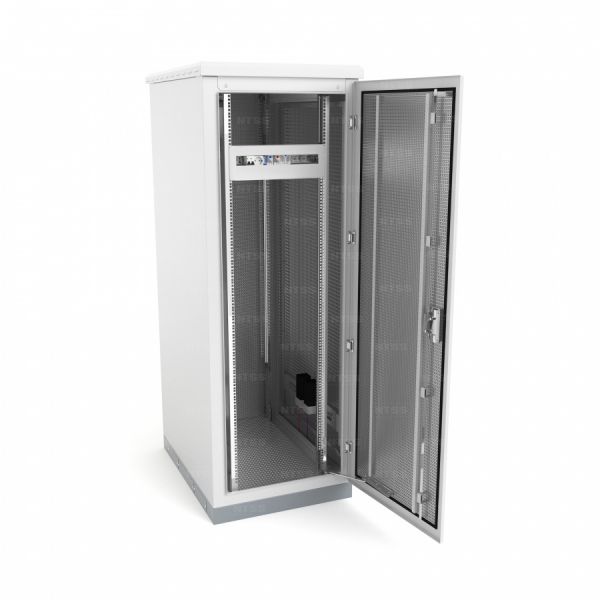 Шкаф напольный климатический NTSS RT 42U (ШхВхГ) 600x2175x600 мм, 4 профиля 19, с обогревом 400W, IP55, серый RAL 7035
