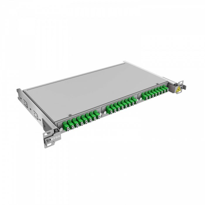 Кросс 19" NTSS PREMIUM выдвижной, предсобранный 1U, 8 портов LC/APC duplex, 9/125 мкм