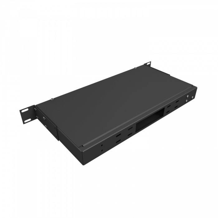 Кросс NTSS оптический 19'' укомплектованный 1U, 16 портов SC/UPC duplex, 62.5/125 мкм (сплошная панель, сплайс-кассета, пигтейлы, КДЗС, адаптеры) черный RAL 9005