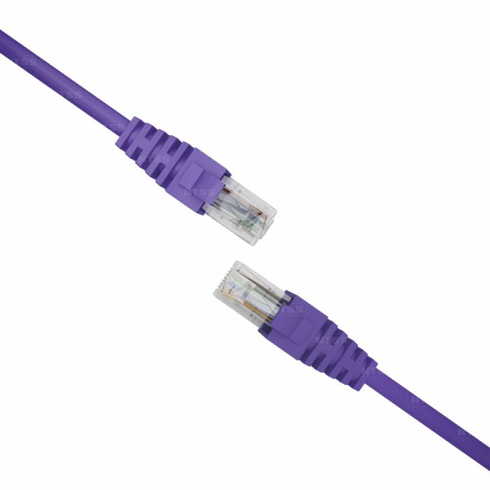 Патч-корд NTSS PREMIUM 2xRJ45/8P8C, T568B UTP 28 AWG CAT6 LSZH 1,5 метра, лиловый