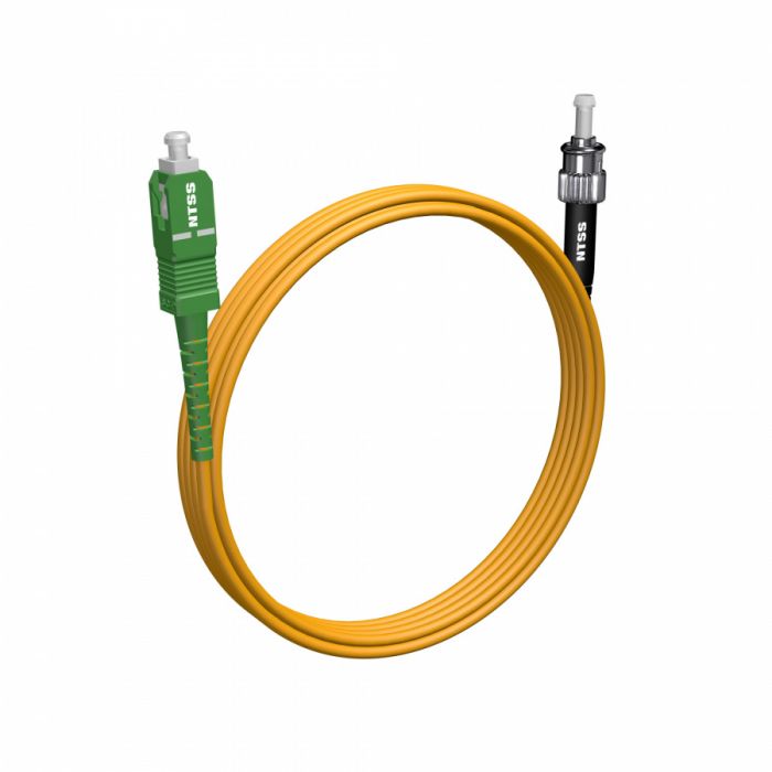 Шнур оптический NTSS spc SC/APC-ST/UPC 9/125 3.0мм 4м LSZH (патч-корд)