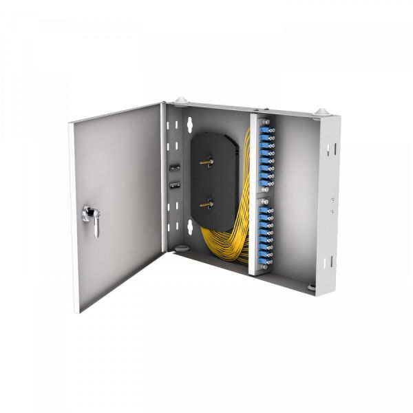 Кросс настенный NTSS PREMIUM, предсобранный, 12 портов LC/UPC duplex, 9/125 мкм