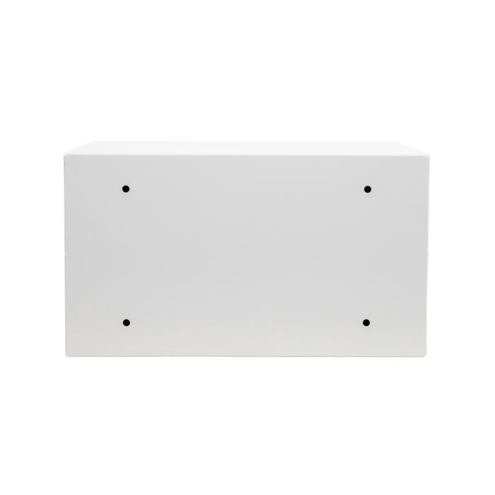 Шкаф настенный антивандальный пенал NTSS WAP 9U 600×400мм, 2 профиля 19, сварной, серый RAL 7035