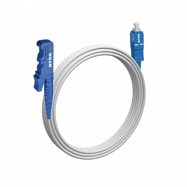 Шнур оптический NTSS spc E2000/UPC-SC/UPC 9/125 G.657A1 3.0мм 5м LSZH (патч-корд)