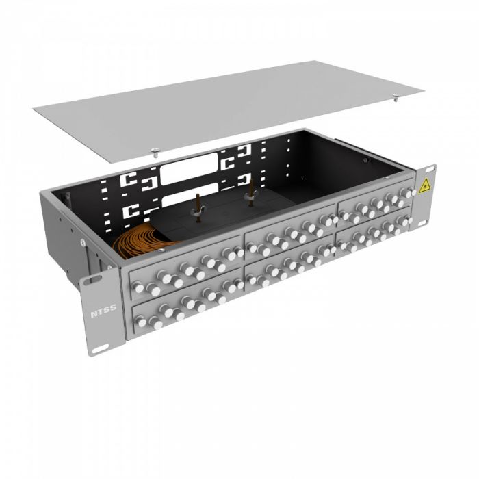 Кросс 19" NTSS PREMIUM, предсобранный 2U, 48 портов FC/UPC, 50/125 мкм
