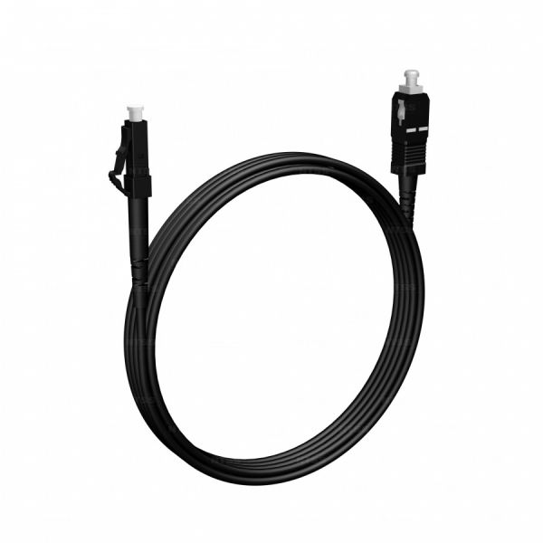 Шнур оптический NTSS PREMIUM spc LC/UPC-SC/UPC 9/125 3.0мм 4м черный LSZH (патч-корд)