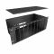 Кросс NTSS оптический 19'' укомплектованный 4U, 144 порта SC/UPC, 50/125 мкм ОМ4 (планки, сплайс-кассета 5шт, пигтейлы, КДЗС, адаптеры) черный RAL 9005