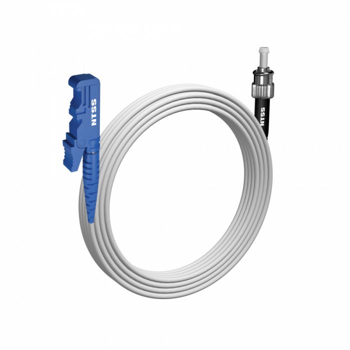 Шнур оптический NTSS spc E2000/UPC-ST/UPC 9/125 G.657A1 3.0мм 20м LSZH (патч-корд)
