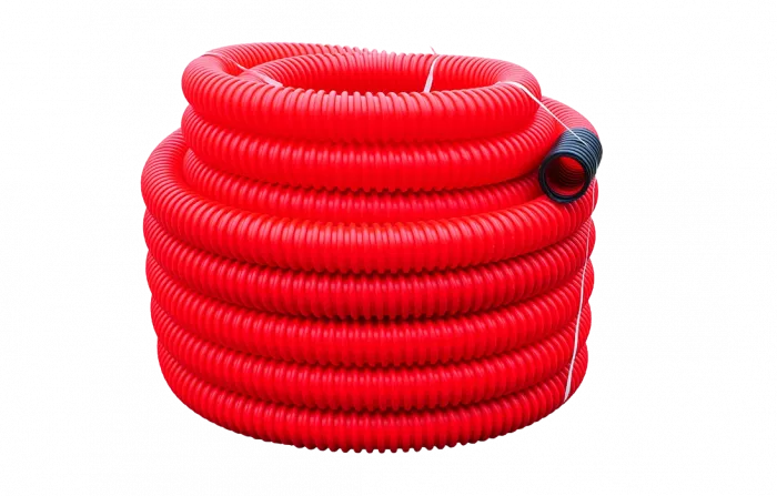 Труба ПНД гибкая для кабельной канализации д.90, 500Н, SN14, с протяжкой, 50м