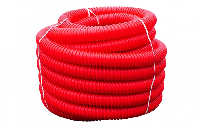 Труба ПНД гибкая для кабельной канализации д.90, 500Н, SN14, с протяжкой, 50м