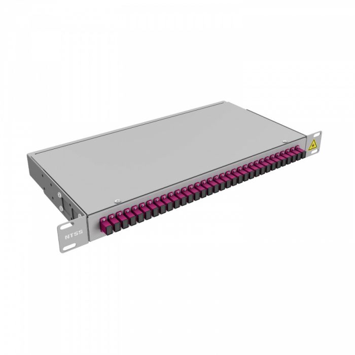 Кросс 19" NTSS PREMIUM, предсобранный 1U, 32 порта SC/UPC 50/125 мкм OM4
