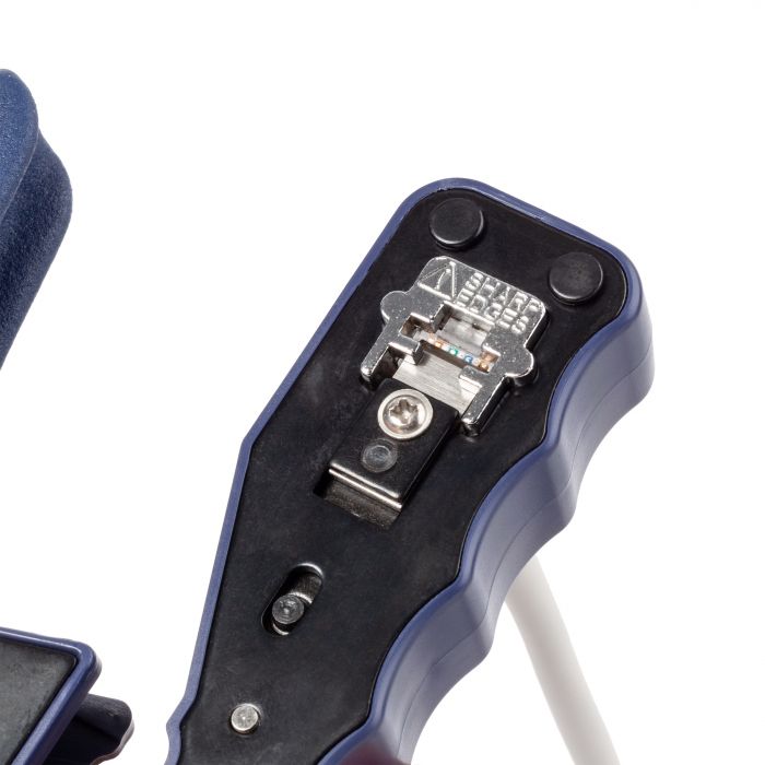 Кримпер NTSS для сквозных коннекторов RJ45, зачистка, обрезка кабеля