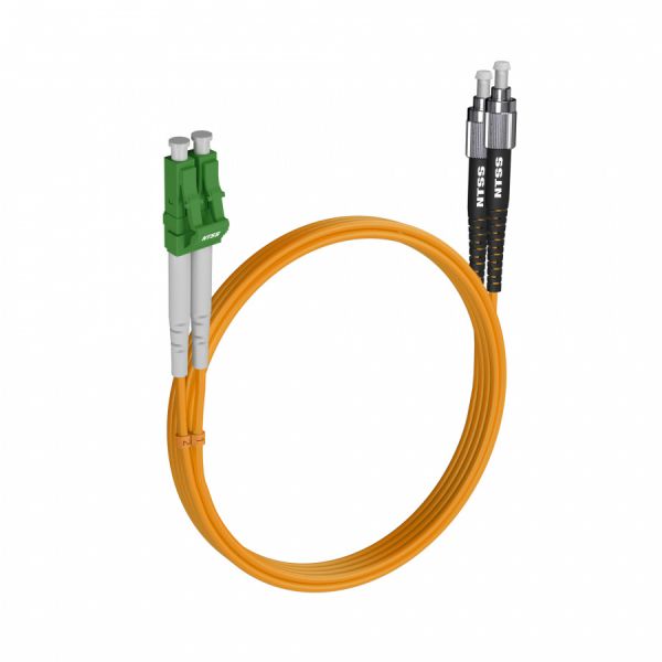 Шнур оптический NTSS dpc LC/АРС-FC/UРС 9/125 3.0мм 8м LSZH (патч-корд)
