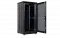 Шкаф телекоммуникационный напольный 19", 24U(600x600), ШТ-НП-М-24U-600-600-П-Ч, передняя дверь перфорация, черный ССД