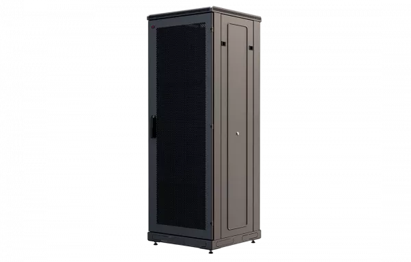 Шкаф телекоммуникационный напольный 19", 33U(600x600), ШТ-НП-М-33U-600-600-П-Ч, передняя дверь перфорация, черный ССД