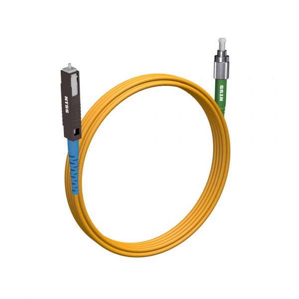 Шнур оптический NTSS spc MU/UPC-FC/APC 9/125 2.0мм 3м LSZH (патч-корд)